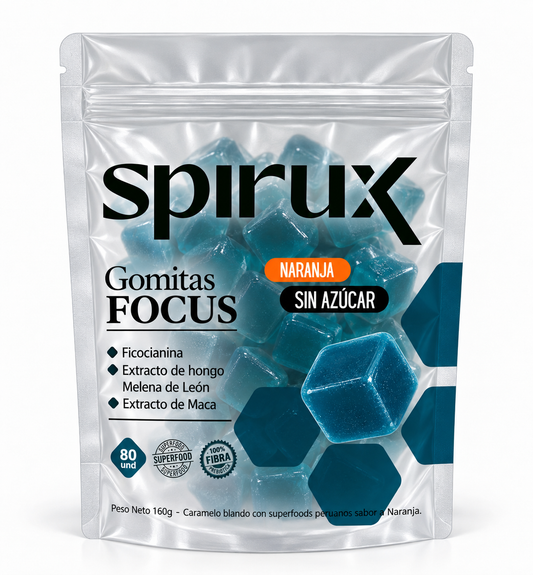 Gomitas FOCUS / Sugar Free. 60u - 160 g.
