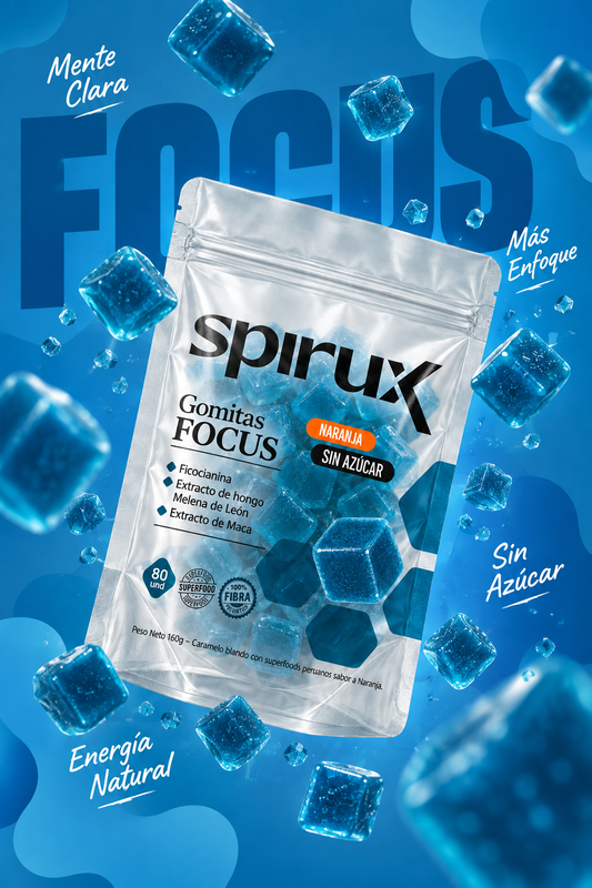 Gomitas FOCUS / Sugar Free. 80u - 160 g.
