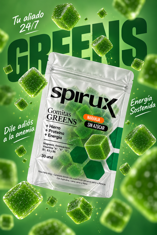 Gomitas GREENS / Sugar Free.  80u - 160 g.